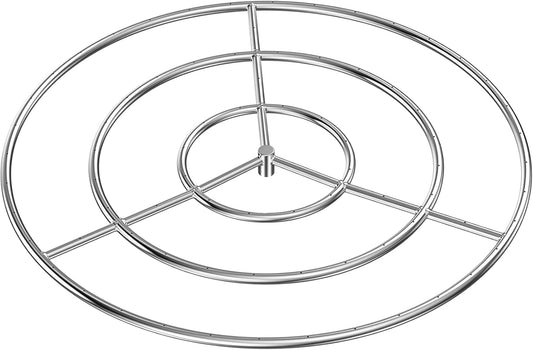 36-Inch Round Fire Pit Burner Ring for Outdoor Heating Needs