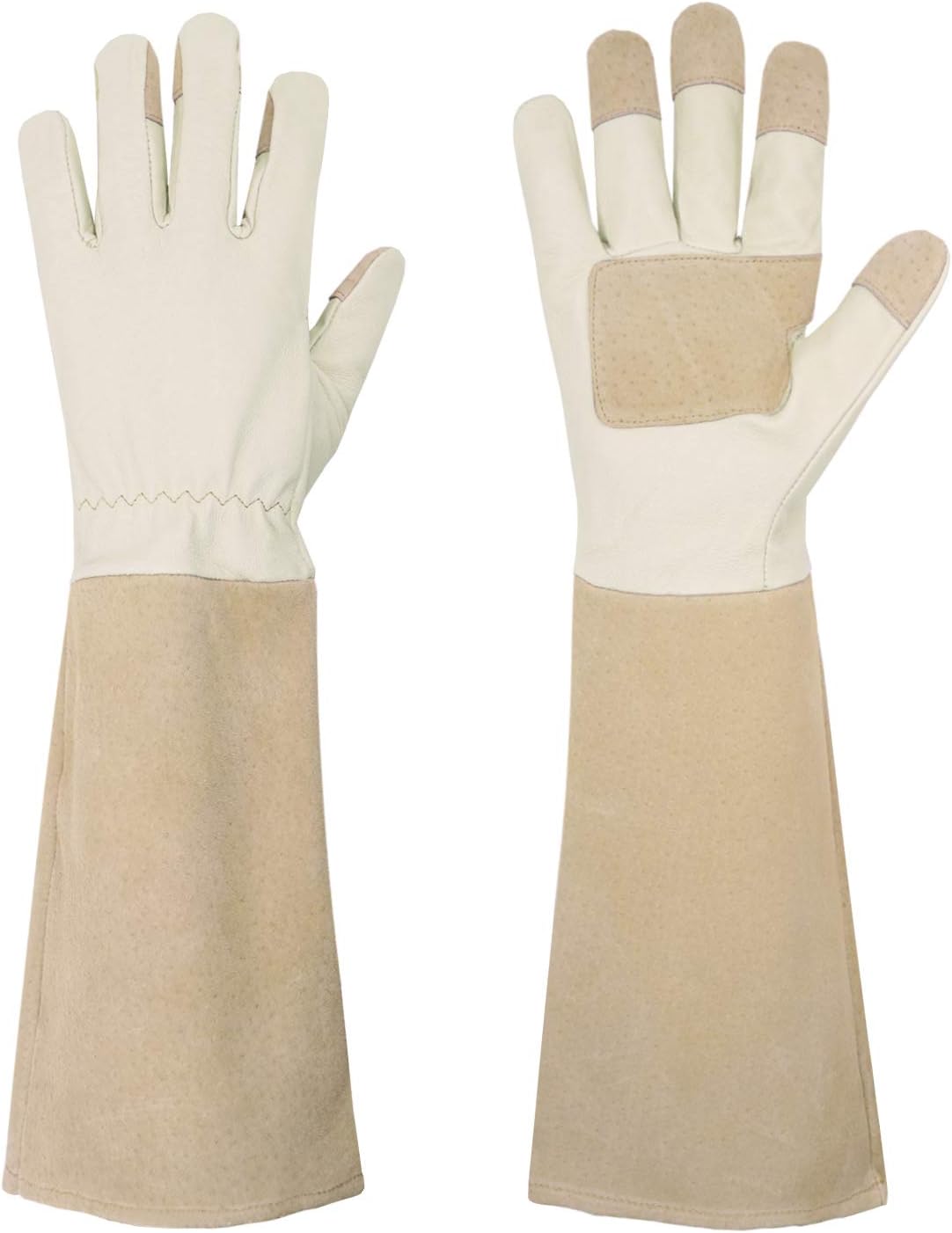 Breathable Pigskin Gardening Gloves for All-Day Comfort