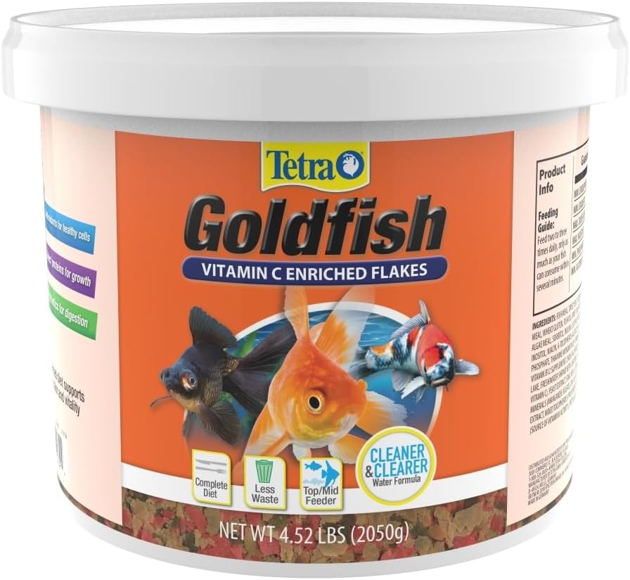 Tetra Goldfish Flakes for Healthy, Vibrant Aquarium Fish Diet