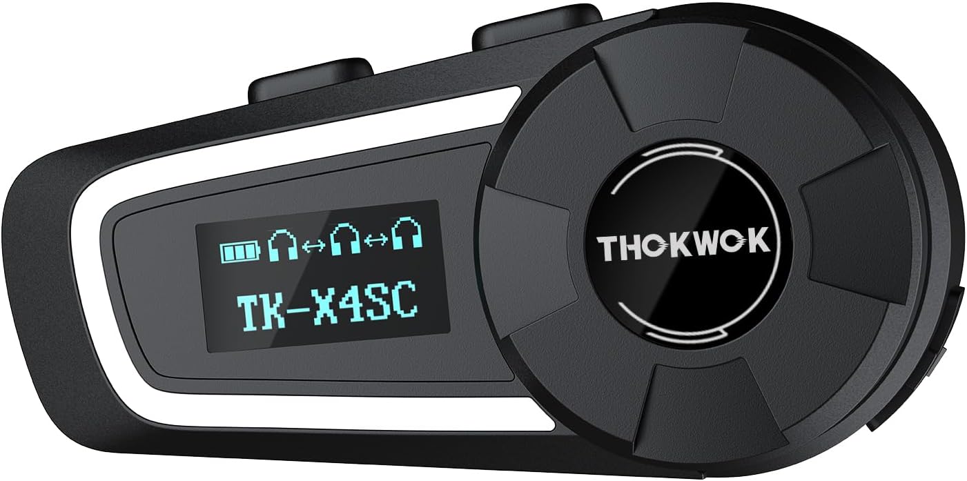 TK-X4SC Motorcycle Bluetooth Headset for 6 Riders with Music Share