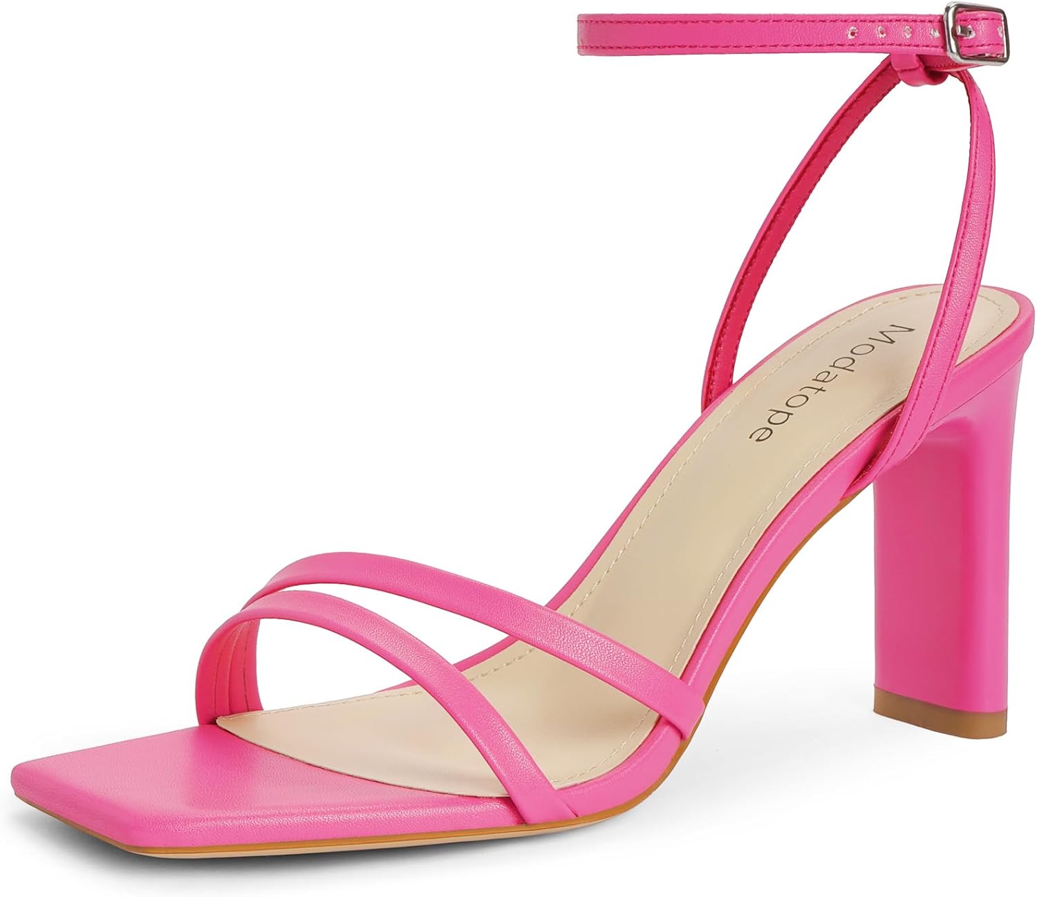 Modatope Womens Sandals: Stylish Chunky High Heels for Comfort