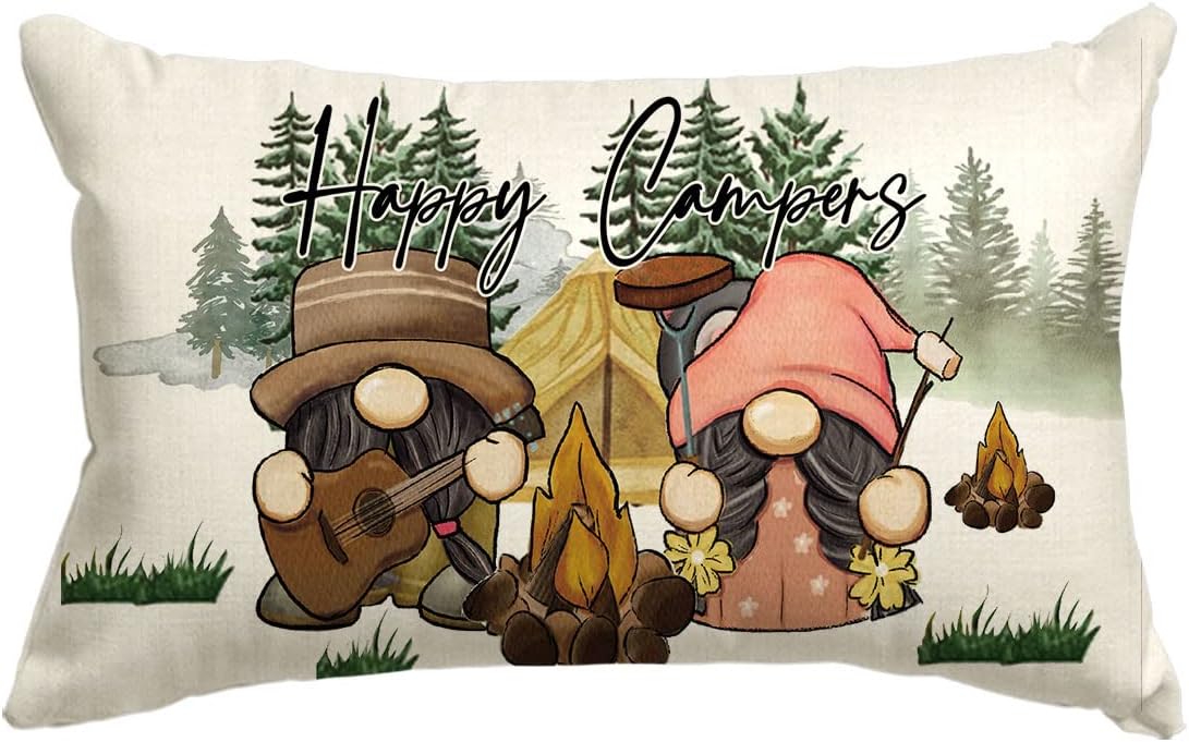 Add Cheer with Gnome Campfire Pillow! | AVOIN colorlife
