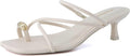 CUSHIONAIRE Maui Strappy Womens Sandals with Kitten Heels - Elegant