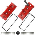 Valve Cover Kit Compatible with 2007-2015 Nissan V8 5.6L - Red