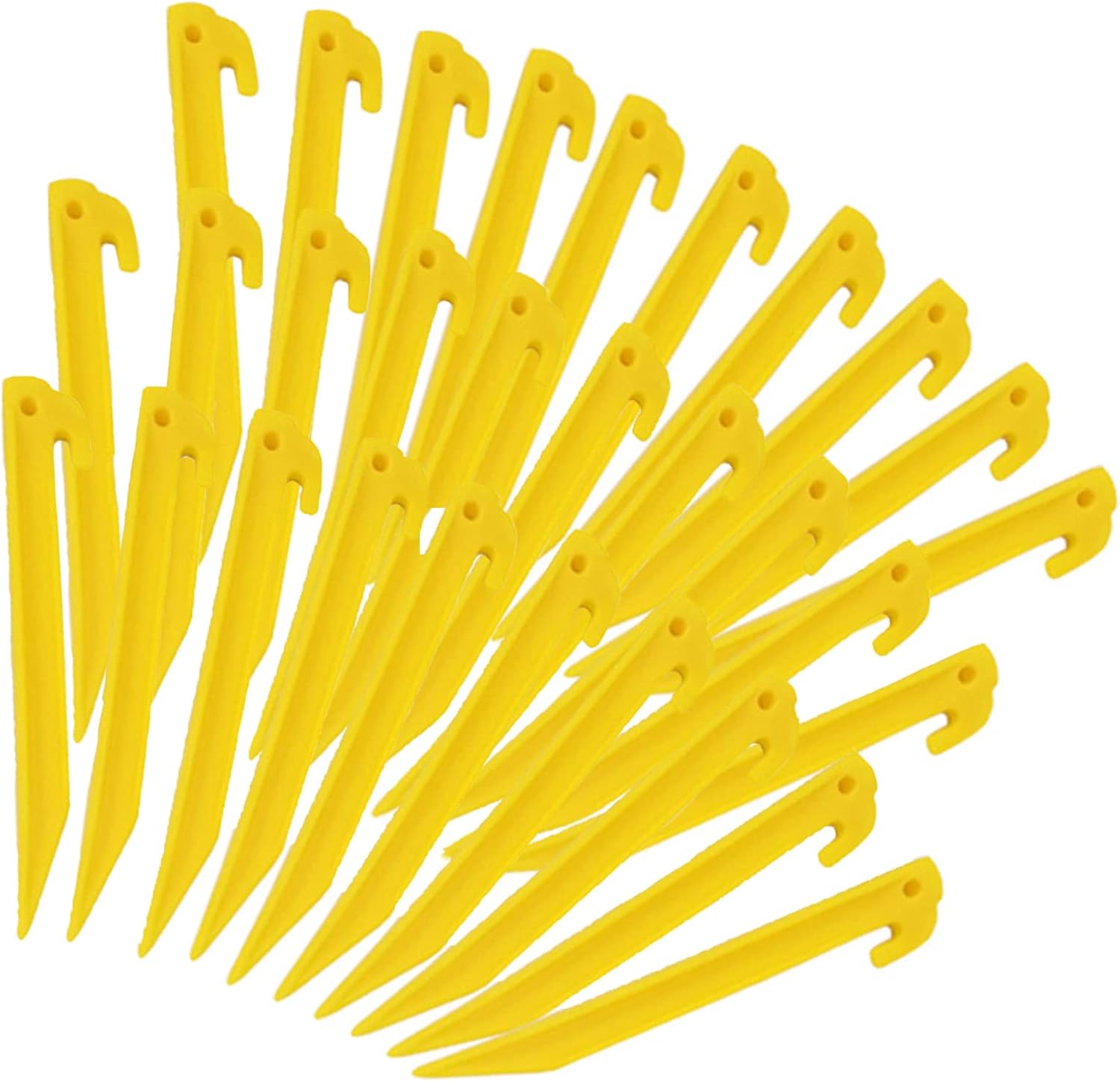 Durable 9 Inch Tent Stakes - 30 Pcs