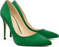 COLETER Women's 4 Inch Pointy Toe Stiletto Pumps - Elegant Heel