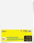 White Poster Board 22x28 Premium 2-Sided Posterboard - Durable
