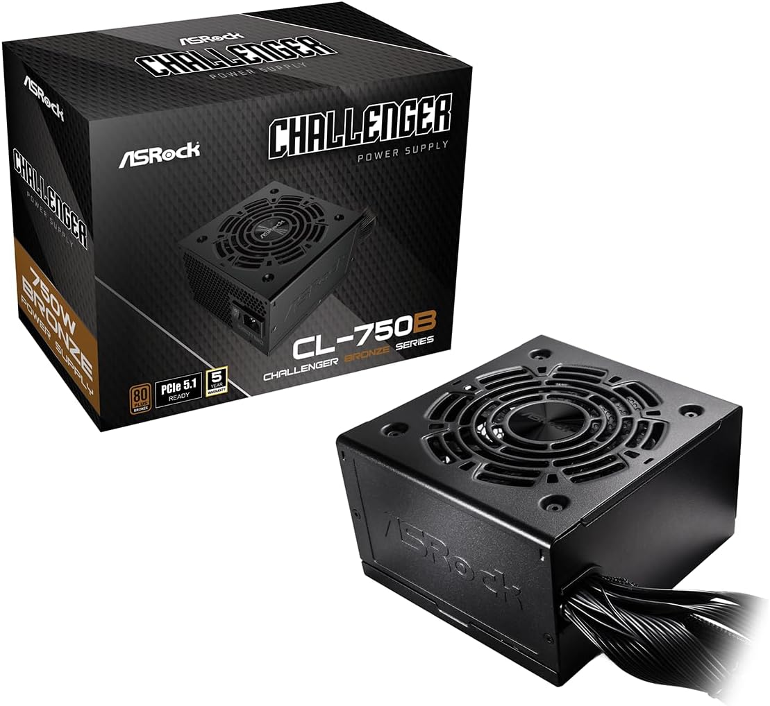ASRock Challenger 750W Power Supply with 80 Plus Bronze Certification