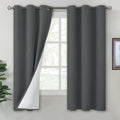 Blackout Curtains for Bedroom 63 in Length 2 Panels Set - Thermal