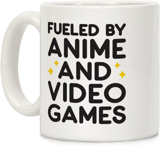 LookHUMAN Anime Coffee Mug - Funny Double-Sided Gaming Cup