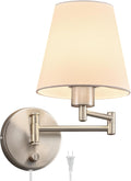 Modern Adjustable Swing Arm Wall Lamp Brushed Nickel - Versatile