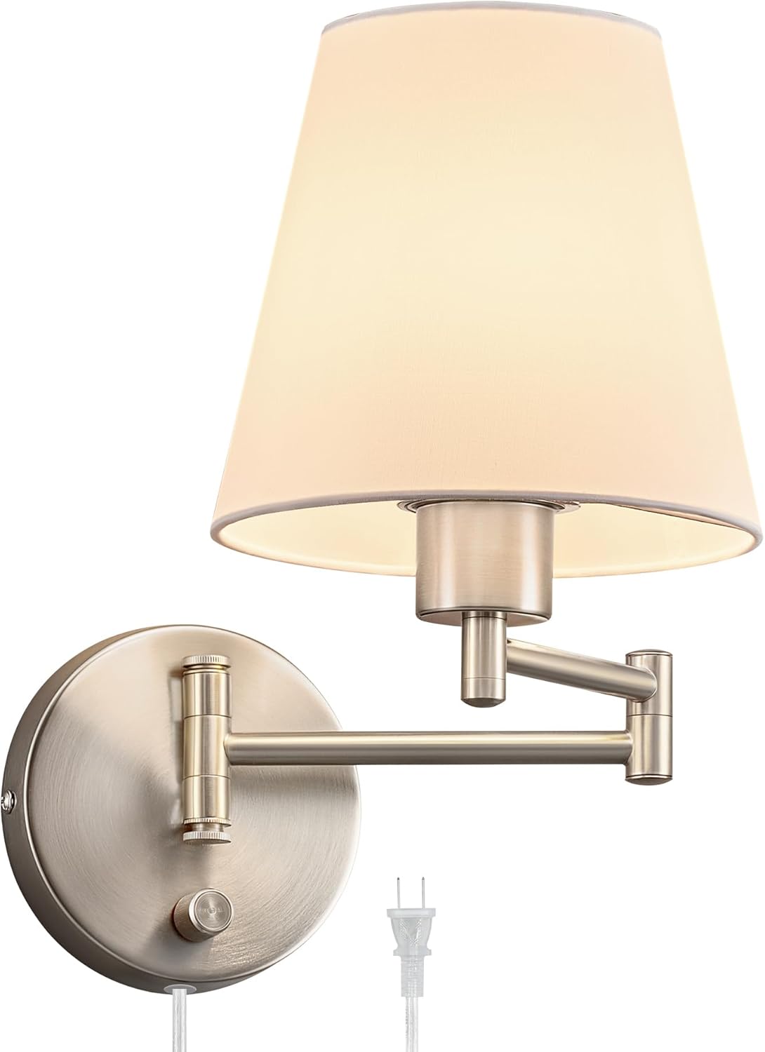 VONLUCE Modern Adjustable Swing Arm Wall Lamp for Any Room
