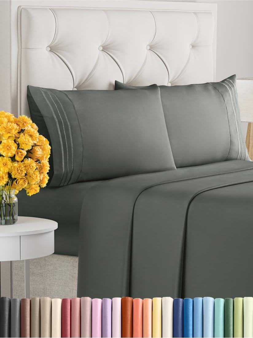 King Size 4 Piece Sheet Set - Extra Soft & Breathable Sheets