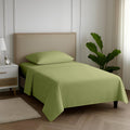100% Egyptian Cotton Twin XL Sheets Set - 600 TC, Herb Garden
