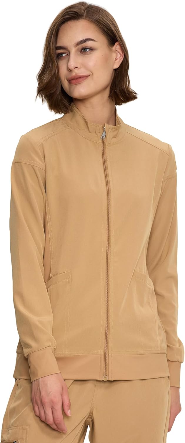Scrub Jackets for Women - Zip Front Medical Jacket for Nurses