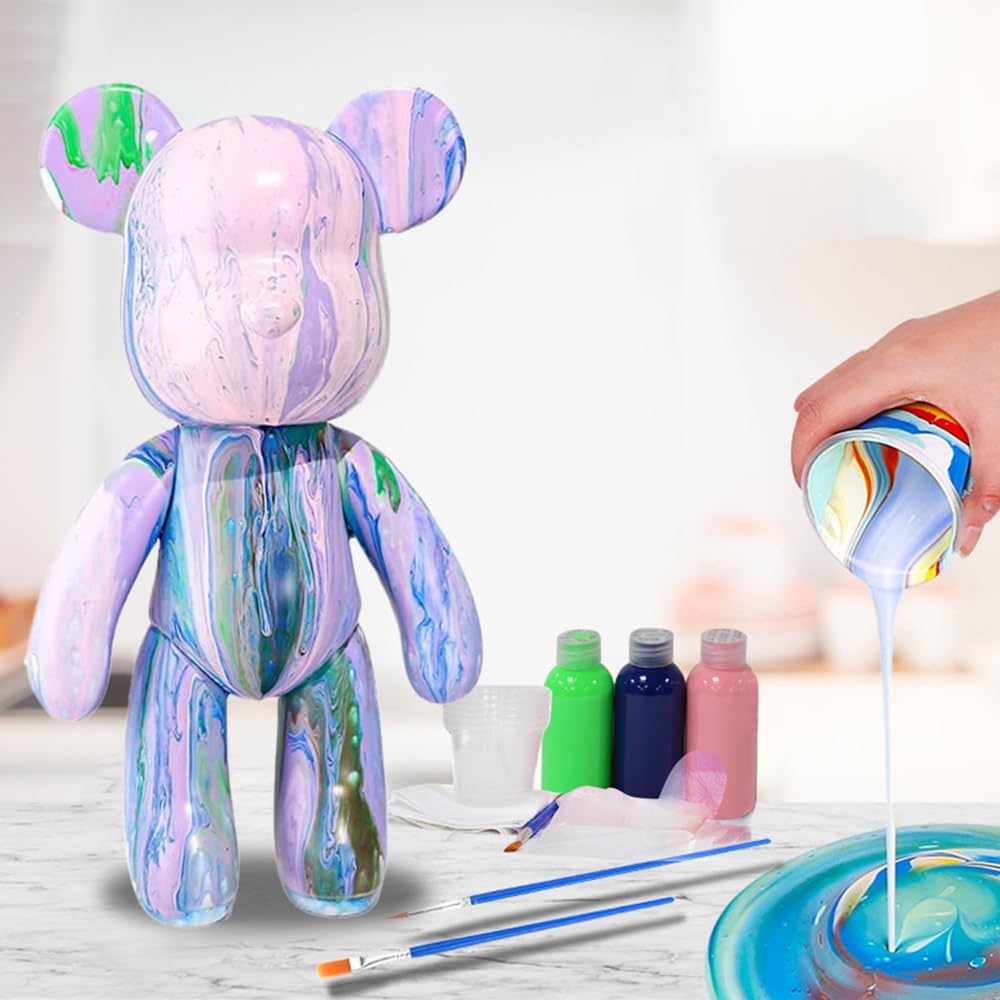 HANDA DIY Painting Fluid Bear Kit for Creative Home Decor