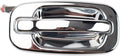 TRQ Chrome Outside Exterior Door Handle Rear RH for Chevy GMC Pickup