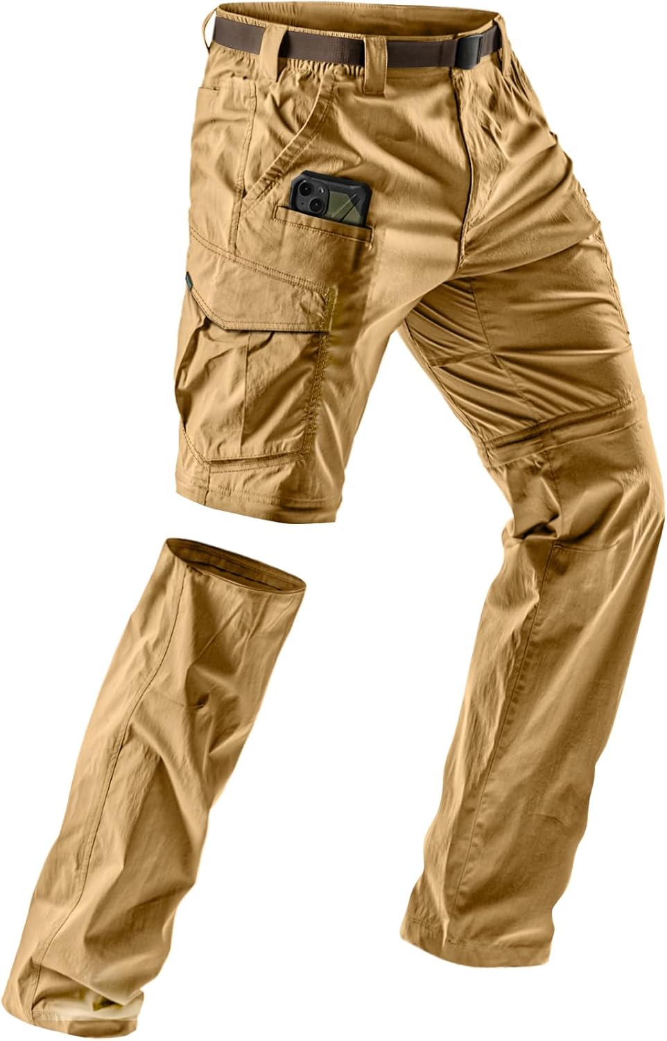 CQR Men's Convertible Cargo Tactical Pants for Outdoor Adventures
