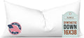 Pillowflex Synthetic Down Pillow Insert 16x38 - Ultra Soft Large Body