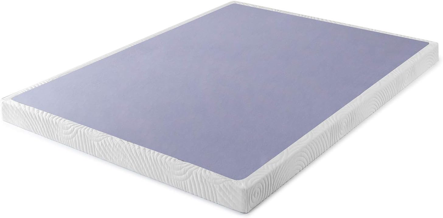 ZINUS Metal Box Spring with Wood Slats for Queen Mattress