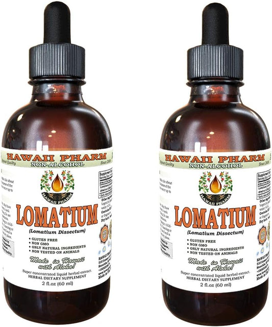 Lomatium Alcohol-Free Liquid Extract - Natural Herbal Supplement