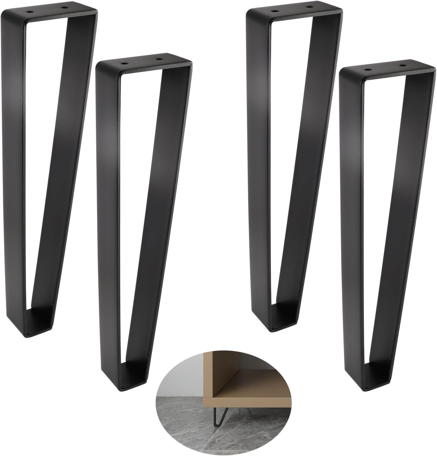 Osring 14 Inch Trapezoid Furniture Legs for DIY Projects