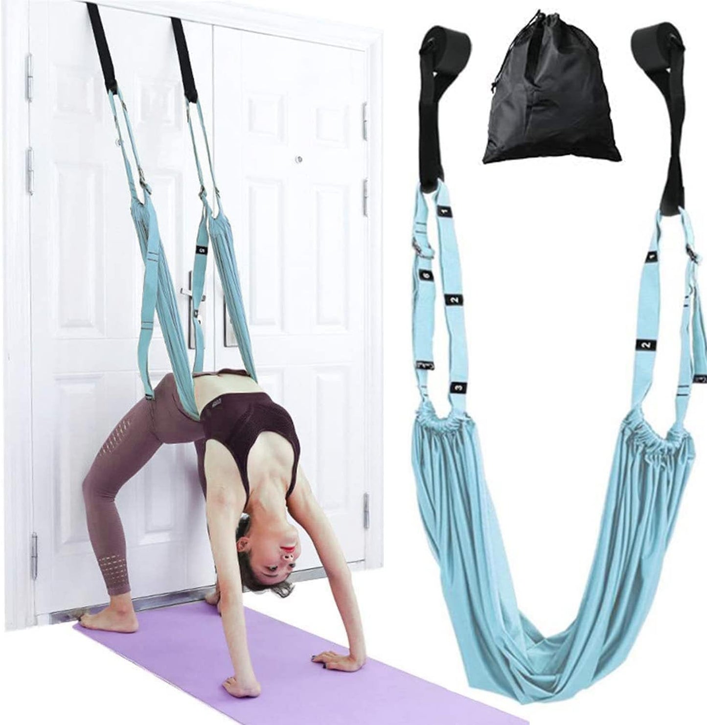 Adjustable Yoga Stretching Strap - Flexibility Trainer