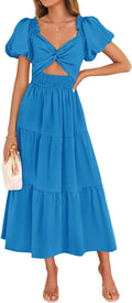 ZESICA Womens Summer Boho Vacation Dress for Beach Parties