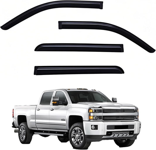 Window Visors Rain Guards for Silverado 1500 & GMC Sierra 1500