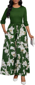 Long Dress for Women Casual Long Sleeve Maxi Dress - Comfortable makes