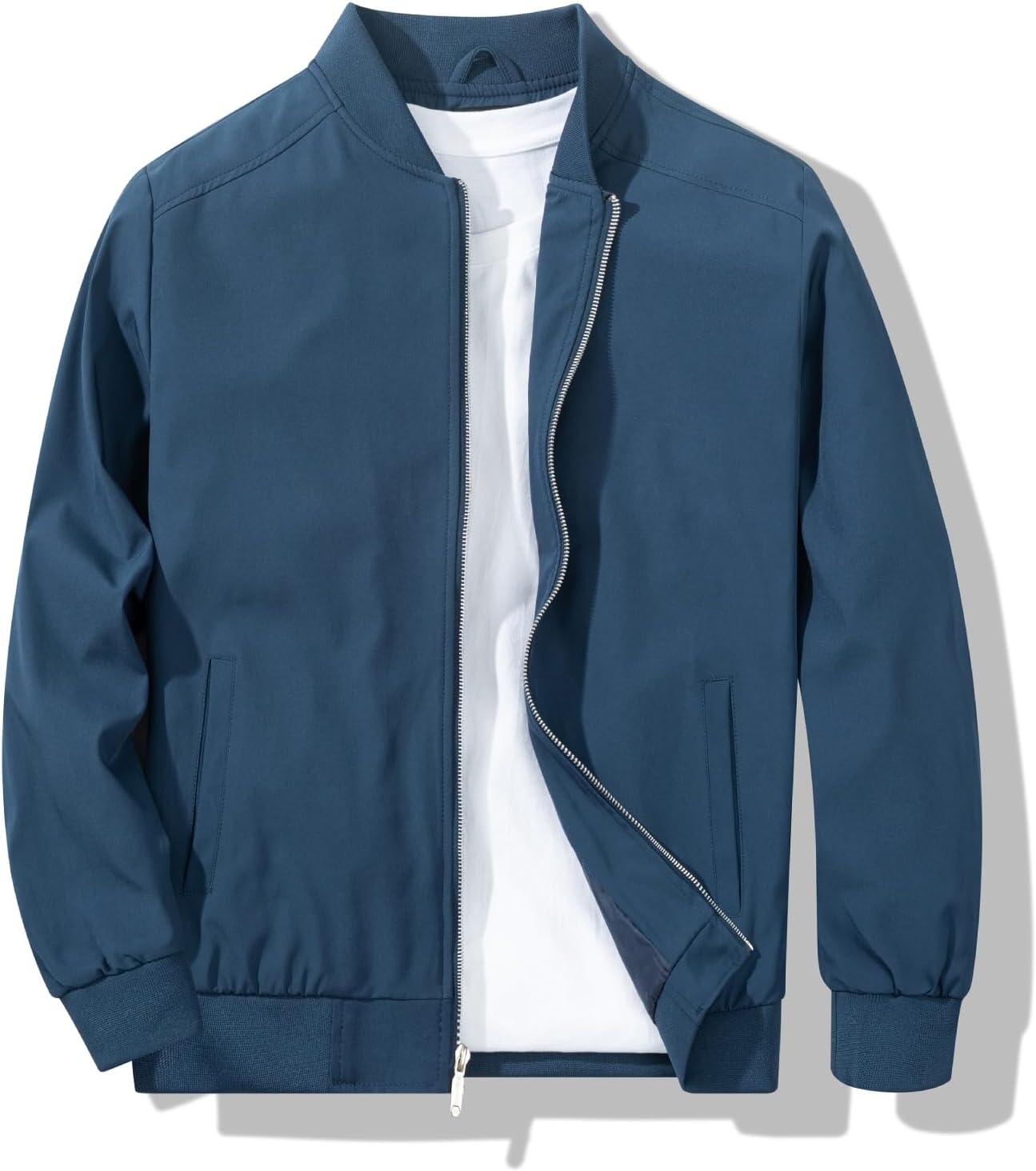 Men's Bomber Jacket Lightweight Windbreaker for Spring and Fall