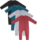 Jimonda Baby Footless Pajamas Two Zip Romper - Soft, Stretchy Infant