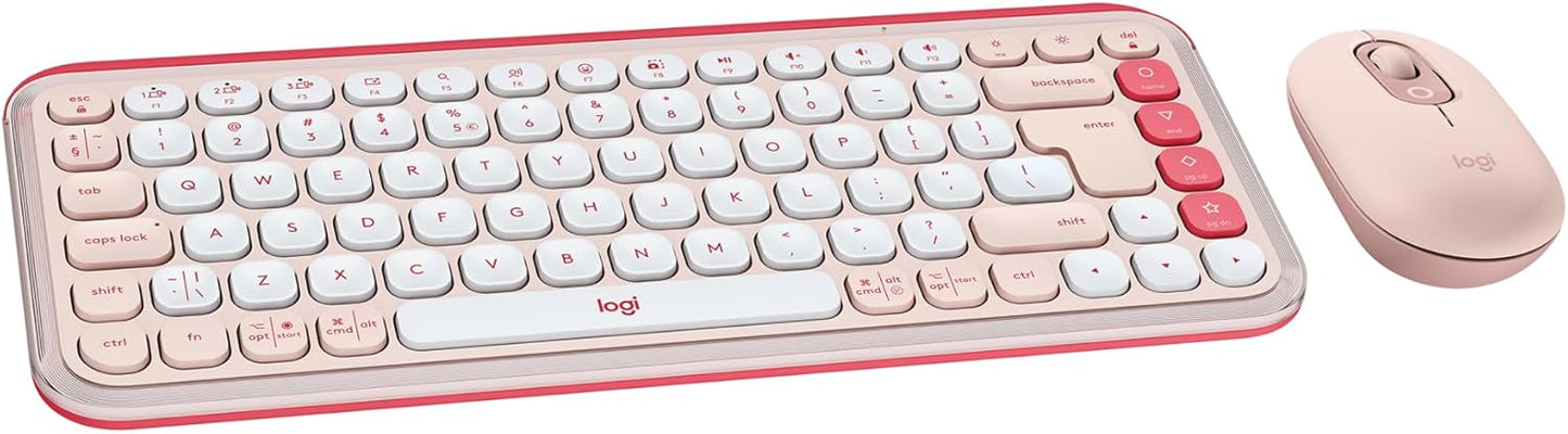 Logitech POP ICON Combo - Stylish Bluetooth Keyboard and Mouse