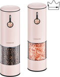Large Capacity Electric Pepper Grinder and Salt Mill Set - USB-C