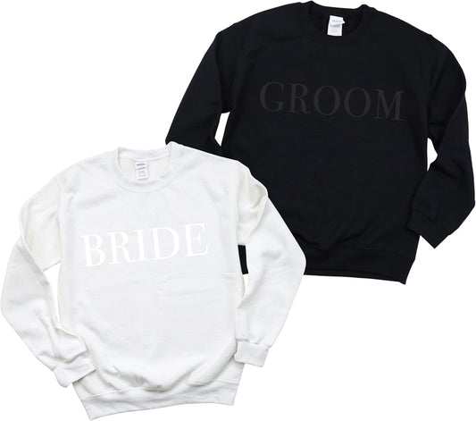 Bride and Groom Sweatshirt for Perfect Wedding After Party