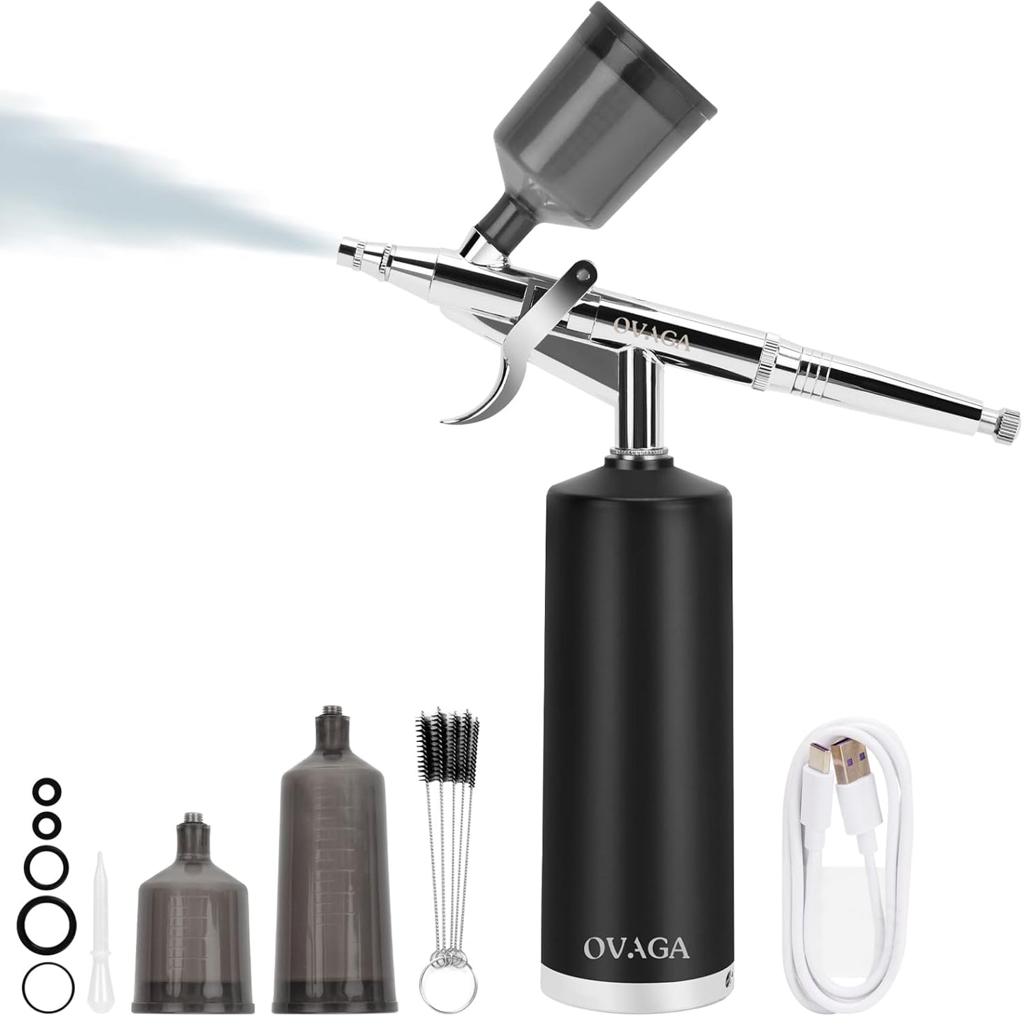 Rechargeable Cordless Airbrush Kit for on-the-go Artistry