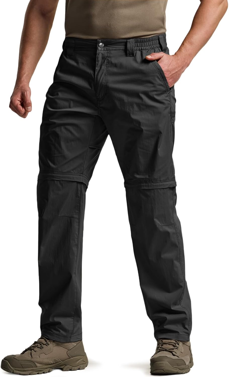 CQR Men's Convertible Cargo Tactical Pants for Outdoor Activities