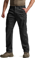 CQR Men's Convertible Cargo Tactical Pants - Lightweight, Zip-Off skin