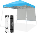 EAGLE PEAK 10x10 Pop Up Canopy Tent with Sidewall - Quick One-Person