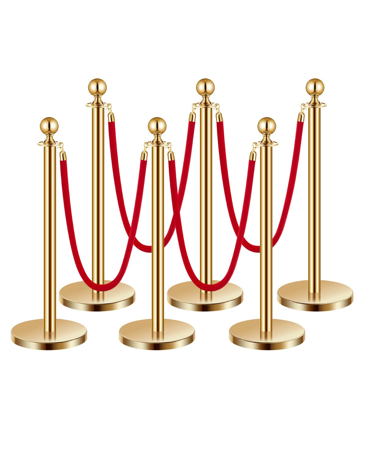 VEVOR Stanchions and Velvet Ropes for Crowd Control Barriers