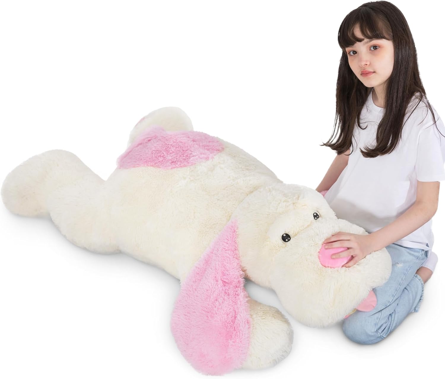 MorisMos Giant Dog Stuffed Animal 51in Plush Pillow for Kids