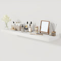 White Floating Shelves 48 in Long, 12 in Deep Floating Shelf - Thick