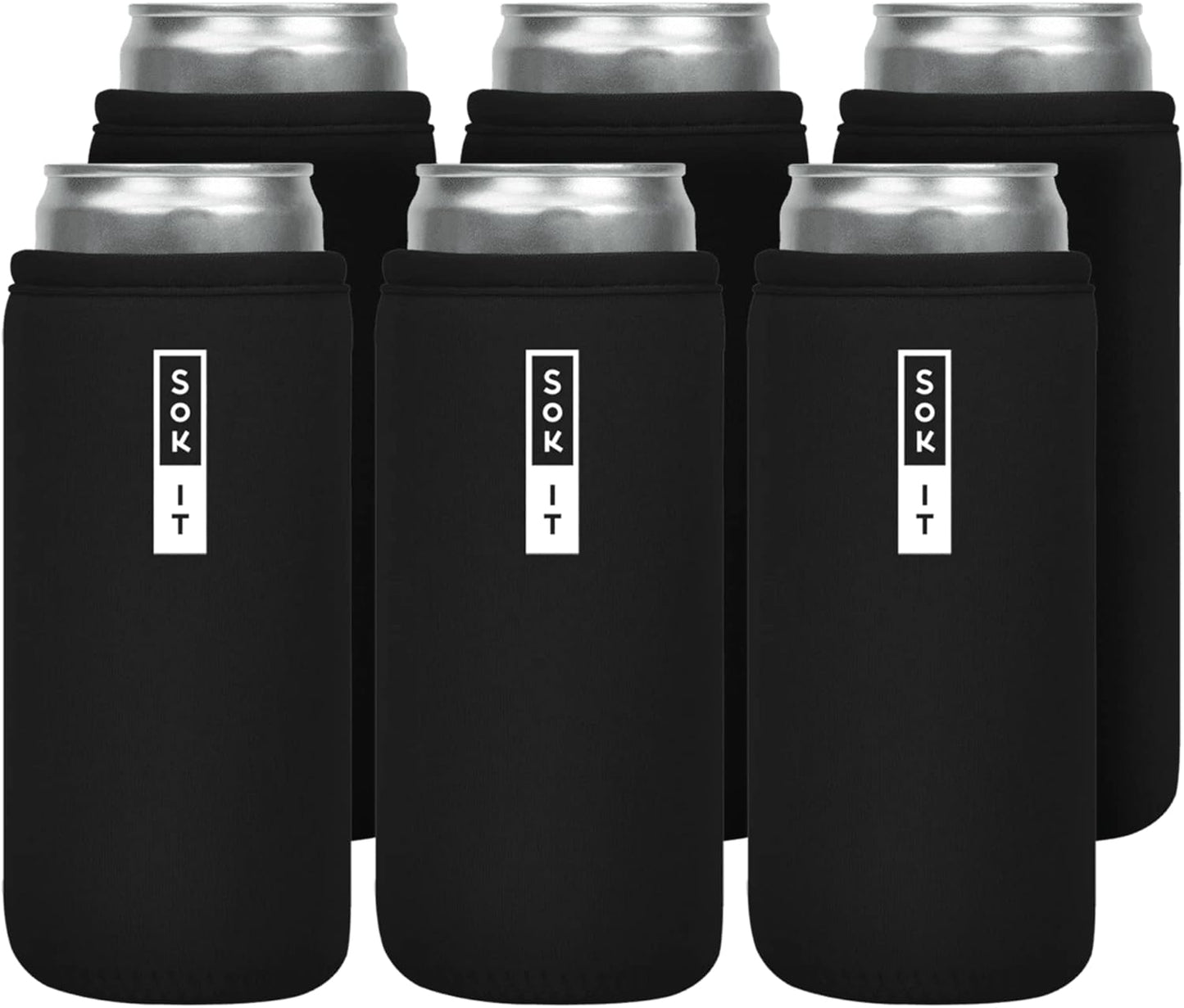 Sok It CanSok 6 Pack Insulated Neoprene Sleeve for Drinks