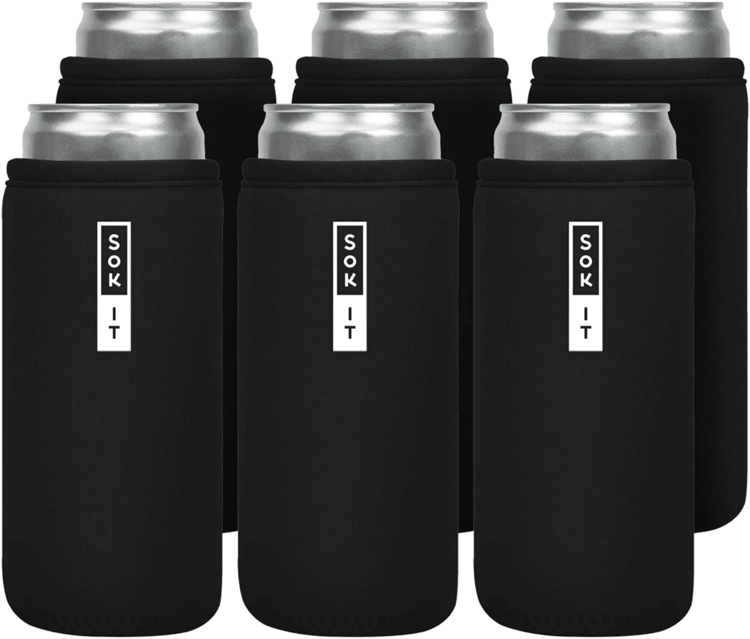 Sok It CanSok 6 Pack Insulated Neoprene Sleeve for Drinks