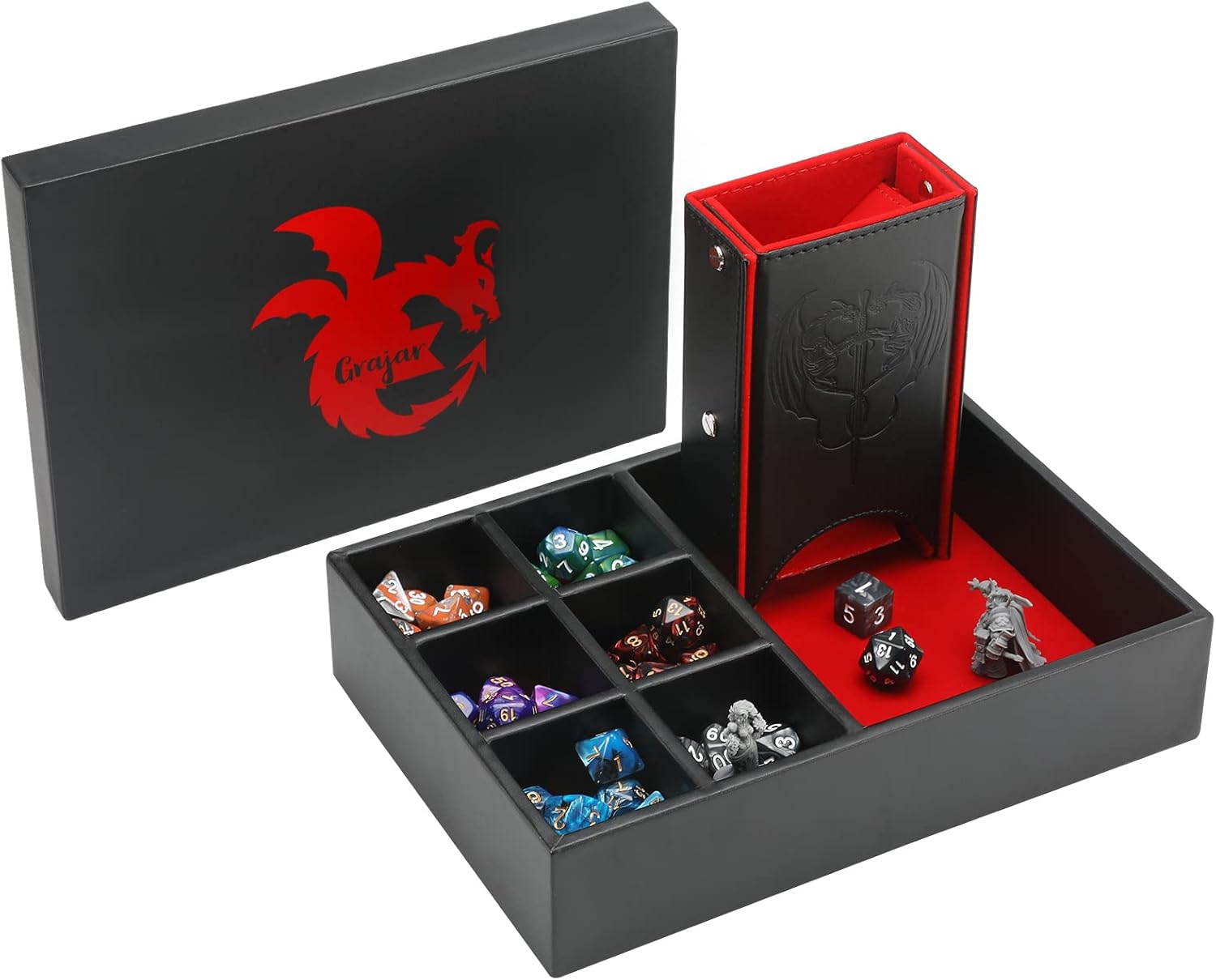 DND Dice Tray and Tower: Portable Storage for Table Games