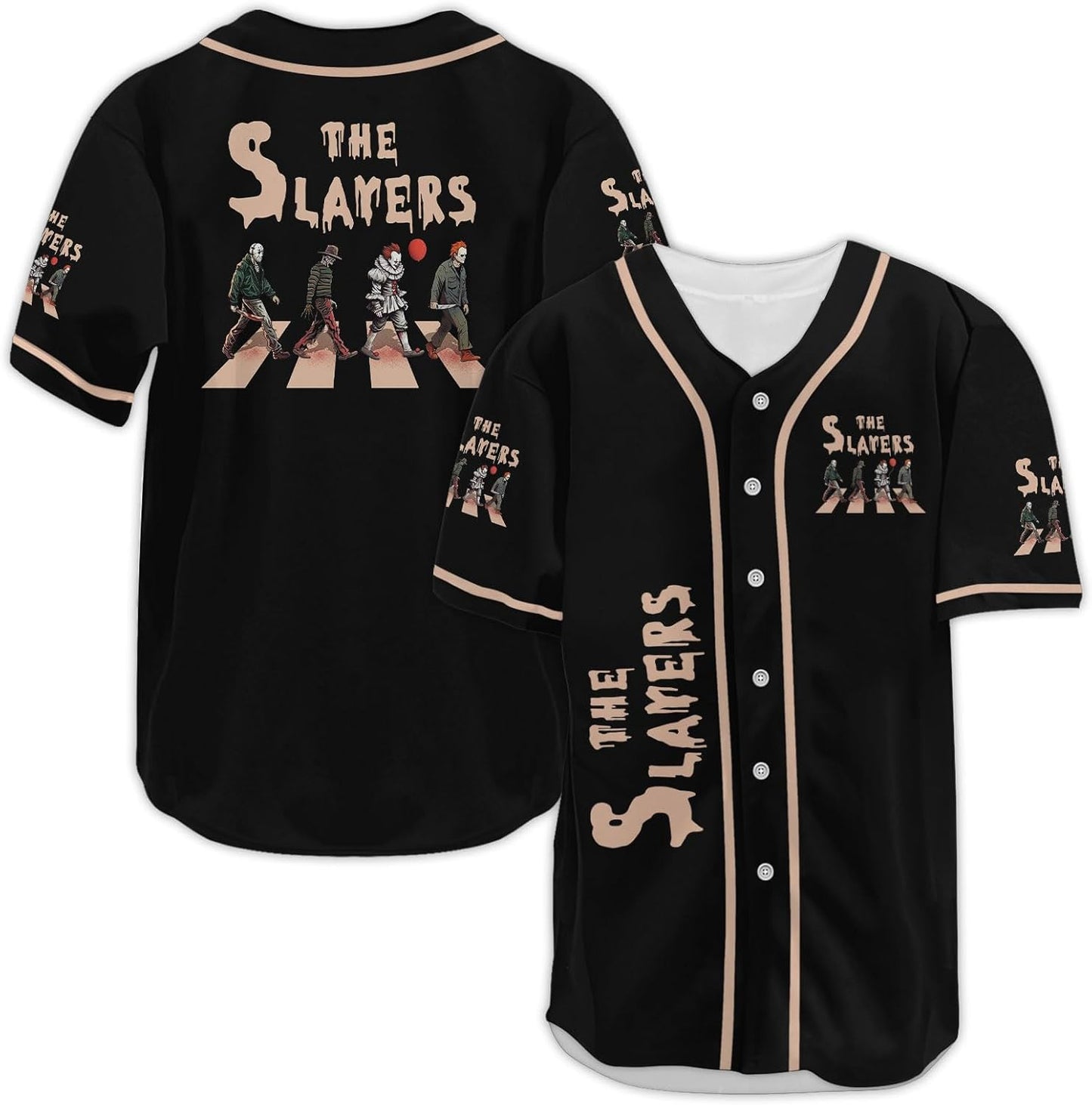 Horror Jersey for Halloween Parties and Horror Movie Lovers