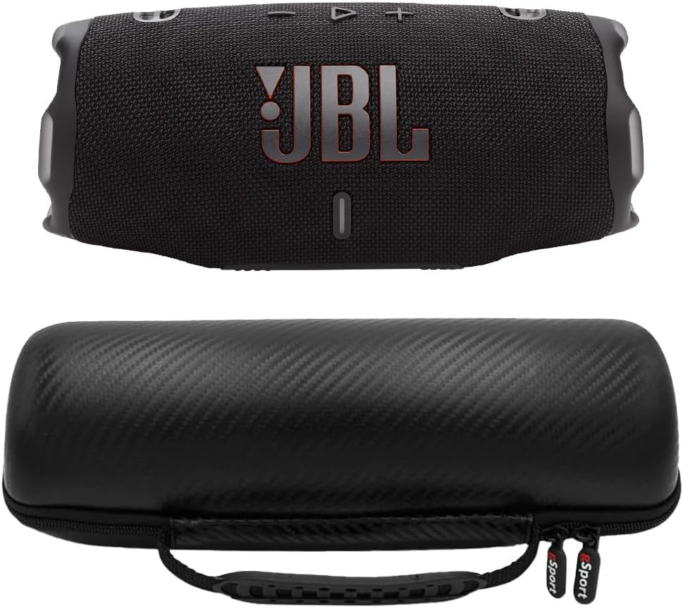 JBL Charge 6 Waterproof Portable Speaker Bundle with Case