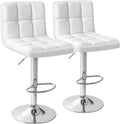 Homall Bar Stools Modern PU Leather Adjustable Swivel Barstools Home