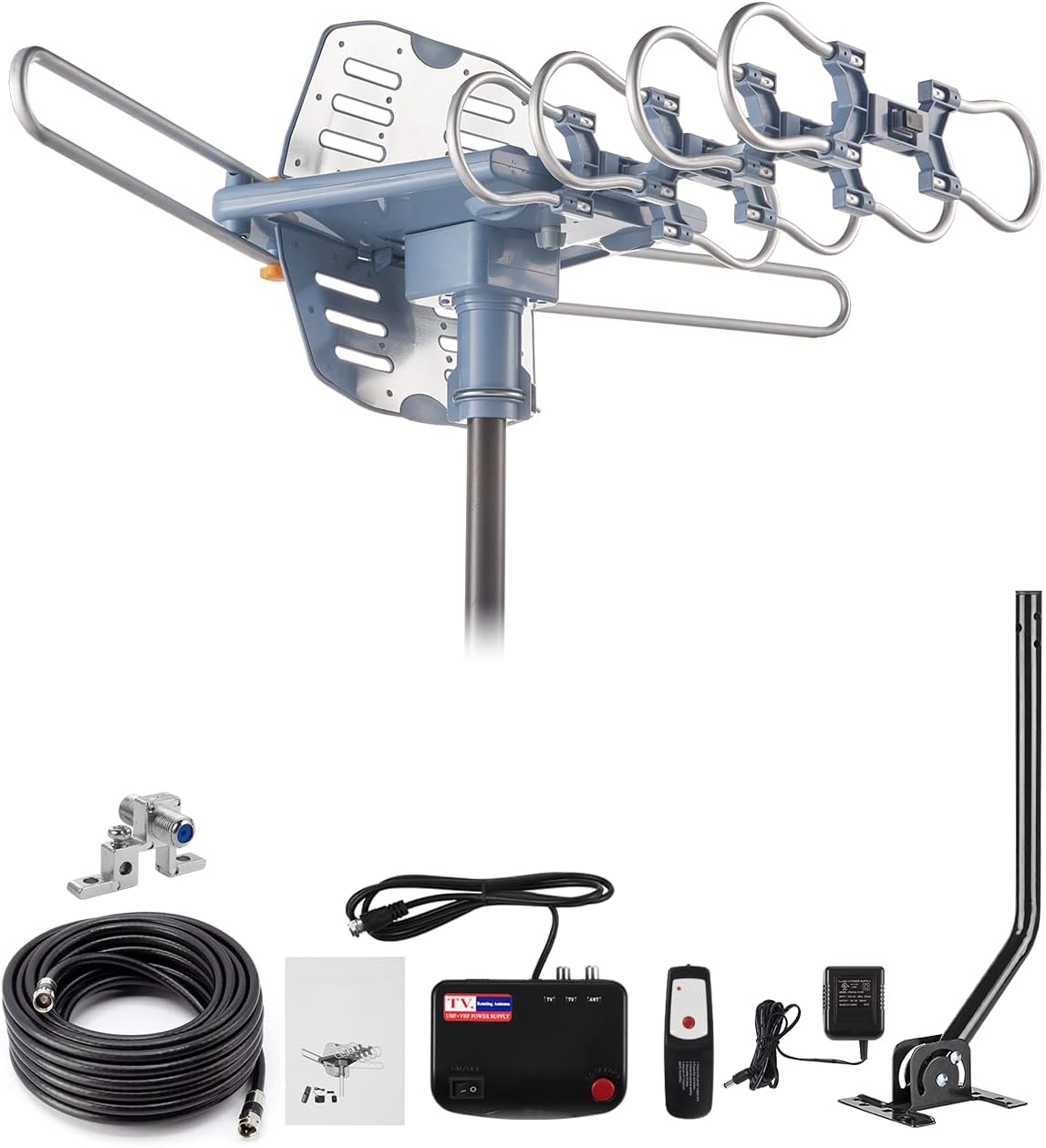 200-Mile Range Outdoor HD TV Antenna Kit by Yeceny
