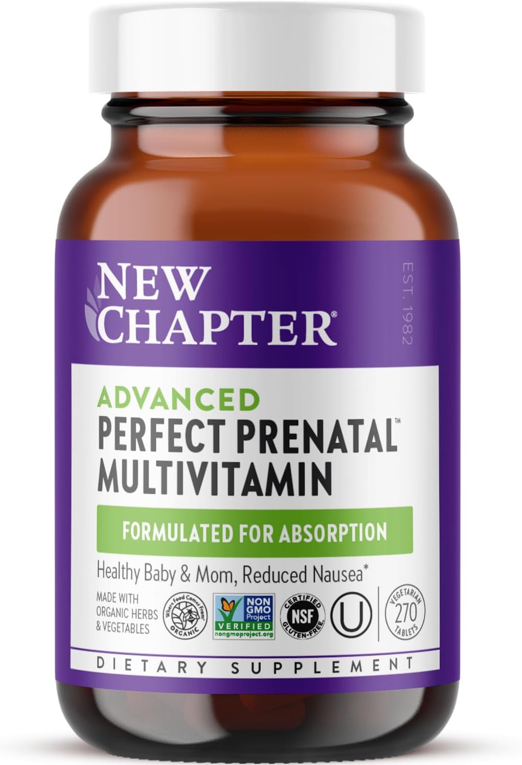 Advanced Perfect Prenatal Vitamins for Healthy Baby & Mom
